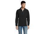 SOLS Volwassen uniseks Ness Half Zip Fleece Top (Zwart)
