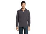 SOLS Volwassen uniseks Ness Half Zip Fleece Top (Houtskool Grijs)