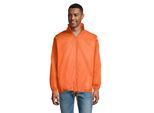 SOLS Unisex windjack met shift voor volwassenen (Oranje)