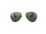 Polaroid Aviator unisex goudgroen gepolariseerde zonnebril