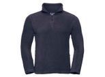 Russell Heren Quarter Zip Outdoor Fleece Top (Franse marine)