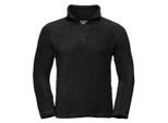 Russell Heren Quarter Zip Outdoor Fleece Top (Zwart)
