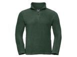 Russell Heren Quarter Zip Outdoor Fleece Top (Fles groen)
