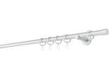 Gardinenstange MYDECO "20mm Cap Wandträger 6,5 cm", grau (aluminiumfarben), L:170cm, Gardinenstangen, Gardinenstange