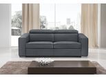 Schlafsofa EGOITALIANO "Cabiria, Design und super Sitz- und Liegekomfort", grau (dunkelgrau), B:226cm H:97cm T:103cm, Sofas, Schlafsofa, Sofa inkl. Schlaffunktion, Kopfteile verstellbar, mit Metallfüßen