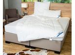 Microfaserbettdecke BECO "BeCo Medibett MF50 Made in Green 135x200 cm und weitere Größen", weiß (weiß, neutral), B:135cm L:200cm, Bezug: 100% Baumwolle. Füllung: 100% Polyester, Bettdecken, Microfaserbettdecke, Made in EU, allergiker geeignet (Hausstauballergiker)