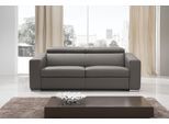 Schlafsofa EGOITALIANO "Cabiria, Design und super Sitz- und Liegekomfort", schwarz, B:226cm H:97cm T:103cm, Leder »BULL« (echtes Rindsleder). Geschliffenes, pigmentiertes und behandeltes Rindsleder mit einer Dicke von 1, 3-1, 5 mm. Dieses Leder zeigt eine ziemlich weiche Hand mit einem halb undurchsichtigen Aussehen. Es handelt sich um ein geschütztes Leder. Eine leichte Deckschicht schützt sie vo