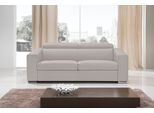 Schlafsofa EGOITALIANO "Cabiria, Design und super Sitz- und Liegekomfort", grau (stone), B:226cm H:97cm T:103cm, Leder »BULL« (echtes Rindsleder). Geschliffenes, pigmentiertes und behandeltes Rindsleder mit einer Dicke von 1, 3-1, 5 mm. Dieses Leder zeigt eine ziemlich weiche Hand mit einem halb undurchsichtigen Aussehen. Es handelt sich um ein geschütztes Leder. Eine leichte Deckschicht schützt s