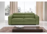 Schlafsofa EGOITALIANO "Cabiria, Design und super Sitz- und Liegekomfort", grün (kiwi), B:226cm H:97cm T:103cm, Sofas, Schlafsofa, Sofa inkl. Schlaffunktion, Kopfteile verstellbar, mit Metallfüßen