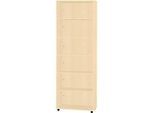 Schäfer Shop Select Regal LOGIN, 6 Ordnerhöhen, B 800 x T 420 x H 2240 mm, Ahorn Dekor