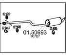 MTS Mittelschalldämpfer 0150693 für Ford