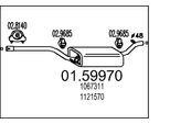 MTS Mittelschalldämpfer 0159970 für Ford
