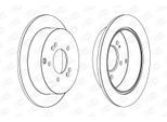 CHAMPION Bremsscheibe 562454ch 284mm 10mm für HYUNDAI KIA