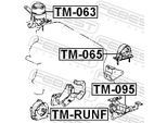 FEBEST Lagerung, Motor tm065 hinten für TOYOTA