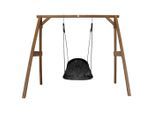 Möbelix , Braun, Schwarz , Holz , 254x207x160 cm , EN 71, CE, FSC 100% , Spielwaren, Outdoorspielzeug, Schaukeln & Klettergeräte