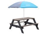 Möbelix , Blau, Grau , Holz , Hemlocktanne , 97.7x48.7x95 cm , CE, FSC 100% , wetterbeständig , Spielwaren, Outdoorspielzeug, Kinder-Gartenmöbel