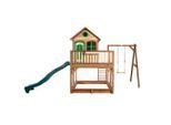 Möbelix , Braun, Grün , Holz, Kunststoff , Zeder , 541x291x277 cm , Fsc, EN 71 , Spielwaren, Outdoorspielzeug, Spieltürme