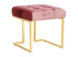 Kayoom , Altrosa , Metall, Textil , rechteckig , 48x48x48 cm , Bsci , Wohnzimmer, Hocker, Hocker