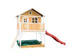 Möbelix , Braun, Rot, Weiß , Holz , Hemlocktanne , 432x293x212 cm , EN 71, CE, FSC 100% , Spielwaren, Outdoorspielzeug, Spielhäuser, Spielhäuser Holz