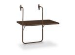 Gardenson , Braun , Metall , rechteckig , 60x5x40 cm , Europäischer Sicherheitsstandard, FSC MIX , UV-beständig, wetterfest, platzsparend ,