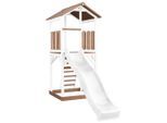Möbelix , Braun, Weiß , Holz, Kunststoff , 111.2x241.9x349 cm , EN 71, CE, FSC 100% ,