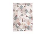 Kayoom , Grau, Rosa , Textil , Used look , rechteckig , 120x180 cm , Teppiche & Böden, Teppiche, Webteppiche, Vintage Teppiche