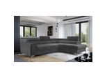 P & B , Anthrazit , Textil , L-Form , 278x205 cm , Made in EU , Wohnzimmer, Sofas & Couches, Wohnlandschaften, Ecksofas