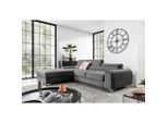 P & B , Grau , Textil , L-Form , 278x205 cm , Made in EU , Wohnzimmer, Sofas & Couches, Wohnlandschaften, Ecksofas