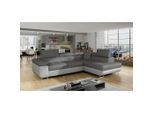 P & B , Grau, Hellgrau , Textil , L-Form , 272x203 cm , Made in EU ,