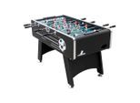 Möbelix , Schwarz , Holz , 75x88x141 cm , Torzähler manuell, Ballrücklauf an beiden Kopfenden, Balleinwurf auf beiden Spielerseiten, Teleskopstangen , Spielwaren, Spieltische, Tischfußball