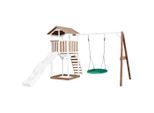 Möbelix , Braun, Grün, Weiß , Holz, Kunststoff , 356.6x241.9x349 cm , EN 71, CE, FSC 100% , Spielwaren, Outdoorspielzeug, Spieltürme