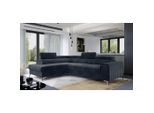 P & B , Dunkelgrau , Textil , L-Form , 278x205 cm , Made in EU , Wohnzimmer, Sofas & Couches, Wohnlandschaften, Ecksofas