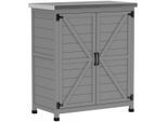 4goodz Tuinkast met verzinkt metalen bovenblad 43x79x92 cm