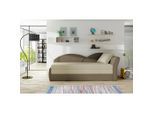 P & B , Braun, Beige , Textil , 218x80 cm , Wohnzimmer, Sofas & Couches, Relaxliegen & Récamièren, Récamièren & Ottomanen