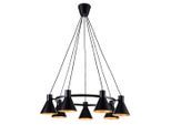 Möbelix , Schwarz, Goldfarben , Metall , 78x100x78 cm , RoHS, Europäischer Sicherheitsstandard , einfach zu transportieren ,
