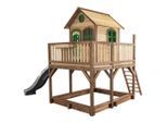 Möbelix , Braun, Grau, Grün , Holz , Hemlocktanne , 377x291x255 cm , EN 71, CE, FSC 100% , Spielwaren, Outdoorspielzeug, Spieltürme
