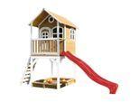Möbelix , Braun, Rot, Weiß , Holz, Kunststoff , 370x291x191 cm , Fsc, EN 71 , Spielwaren, Outdoorspielzeug, Spieltürme