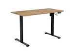 Möbelix , Schwarz, Eiche Artisan , Metall, Holzwerkstoff , rechteckig , 120x72-118x60 cm , höhenverstellbar , Büromöbel, Schreibtische, Höhenverstellbare Schreibtische