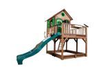Möbelix , Braun, Grün , Holz, Kunststoff , Tanne , 377x291x255 cm , Fsc, EN 71 , Spielwaren, Outdoorspielzeug, Spieltürme