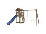 Möbelix , Blau, Braun , Holz , Zeder , 349x242x357 cm , Fsc, EN 71 , Spielwaren, Outdoorspielzeug, Spieltürme