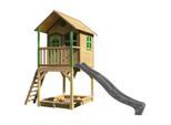 Möbelix , Braun, Grau, Grün , Holz, Kunststoff , 370x291x191 cm , Fsc, EN 71 , Spielwaren, Outdoorspielzeug, Spieltürme