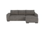 Mid.you , Grau , Textil , seitenverkehrt montierbar, L-Form , 252x170 cm , Liegefunktion ,