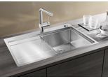Küchenspüle BLANCO "DIVON II 45 S-IF", silber (edelstahl seidenglanz), B:86cm, Edelstahl, Küchenspülen