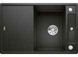 Granitspüle BLANCO "AXIA III 45 S", schwarz, B:51cm H:19cm T:78cm, Verbundwerkstoff, Küchenspülen, inklusive gratis Esche-Compound-Brückenschneidebrett