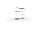 Meta Weitspannregal Speed Rack 2470 x 2500 x 800 mm verzinkt + 4 Fachebenen + Spanplatten (20081130)