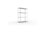 Meta Weitspannregal Speed Rack 2970 x 2000 x 800 mm verzinkt + 4 Fachebenen + Stahlpaneelen (20087030)