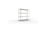 Meta Weitspannregal Speed Rack 1970 x 2000 x 600 mm verzinkt + 4 Fachebenen + Spanplatten (20081117)
