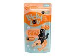 Lucky Lou Nassfutter Katze Adult Geflügel und Shrimps 16x125 g
