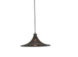 Good & Mojo , Schwarz , Holz , Rattan , 12 cm , LED-Leuchtmittel austauschbar ,