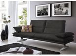 2,5-Sitzer W.SCHILLIG "broadway Designsofa mit hohem Sitzkomfort", grau (anthrazit z69), B:236cm H:94cm T:96cm, Longlife Xtra-Leder Z69: Das feinnarbige, gedeckte Softleder Z69 besticht durch seine außergewöhnliche Weichheit im trendigen »Vintage-Look«, Hautstärke 0, 9 - 1, 1 mm, Sofas, 2 5-Sitzer, Sitztiefenverstellung, Kopfteil- & Seitenteilverstellung, Breite 236cm
